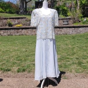 🌟 3 for $15 Deal! 🌟Asped gold light blue short sleeve dress XL